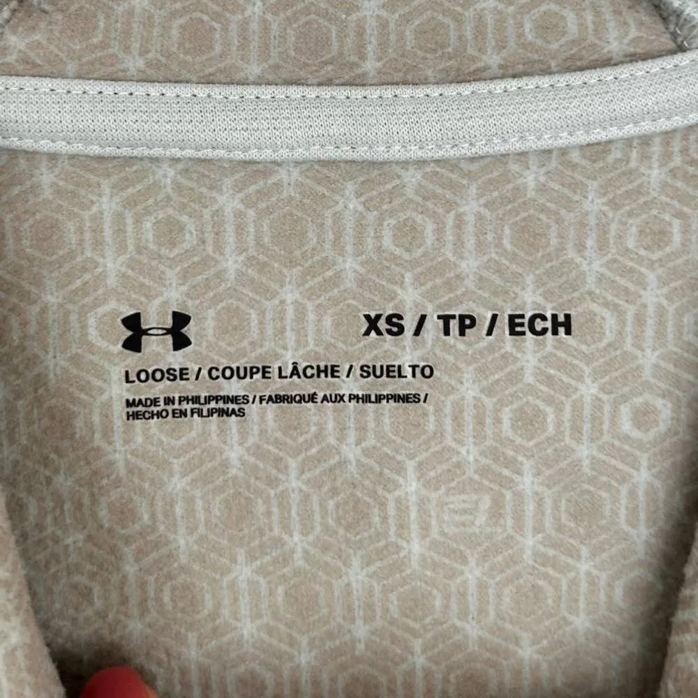 Under Armour Light Green Loose Fit Twist Front Hoodie Sz XS - Image 2