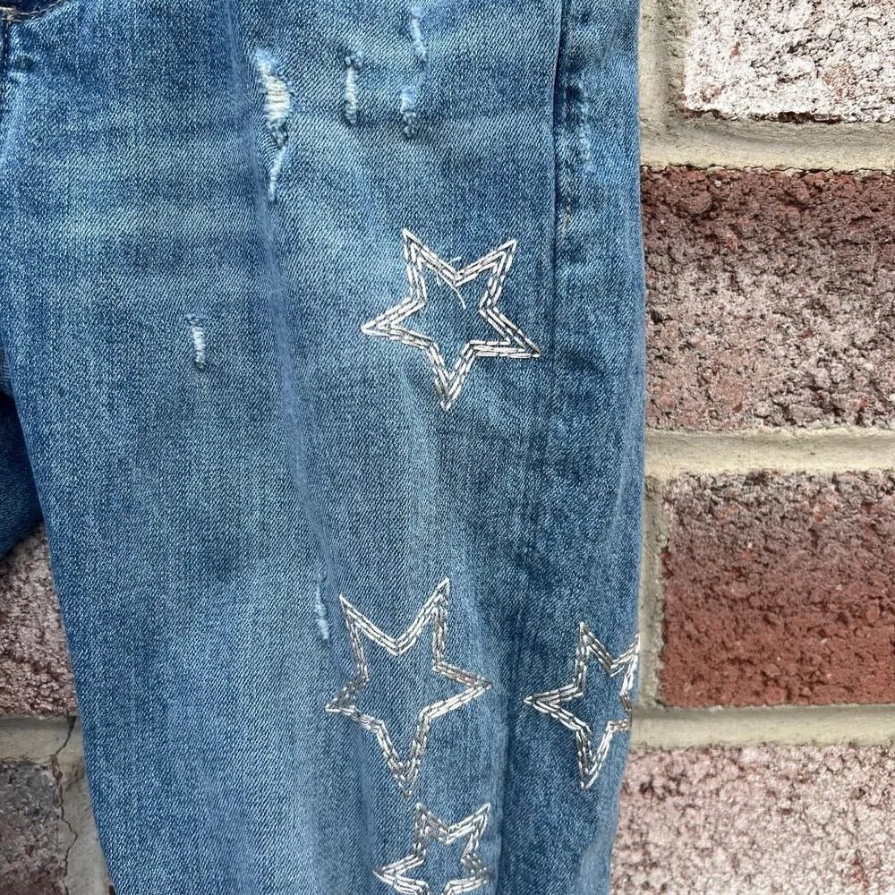 Lucky Brand Women’s Embroidered Stella Skinny Jeans Size 4 - Image 4