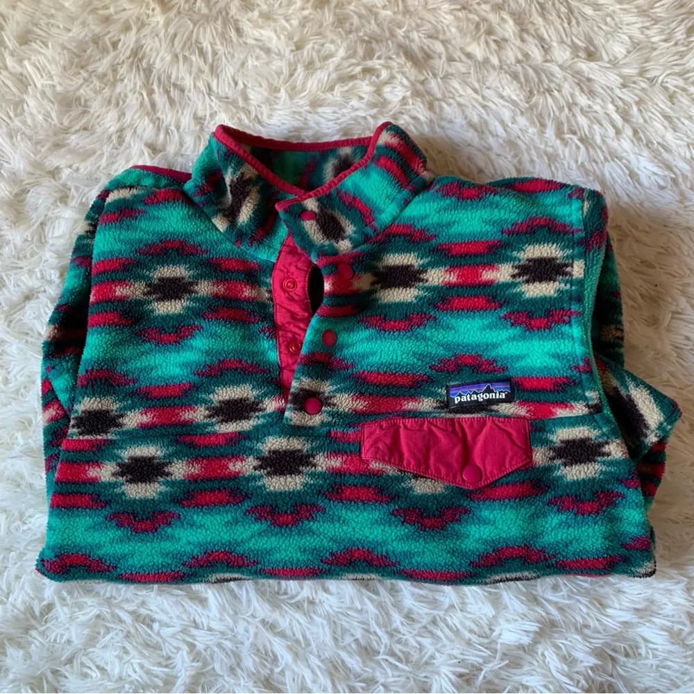 Patagonia Aztec Patterned Synchilla Jacket - Image 2