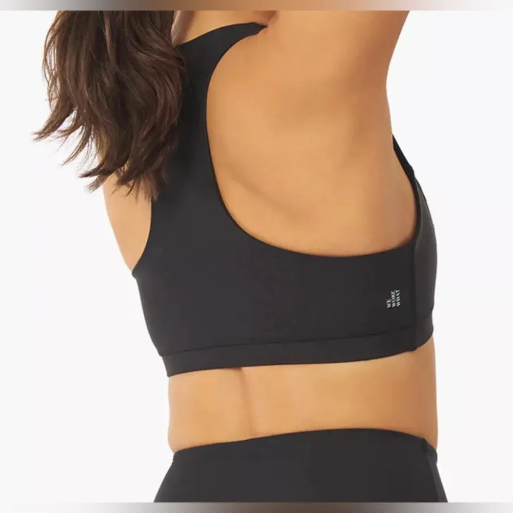 WeWoreWhat Black Racerback Sports Bra Black Size Small EUC - Image 2