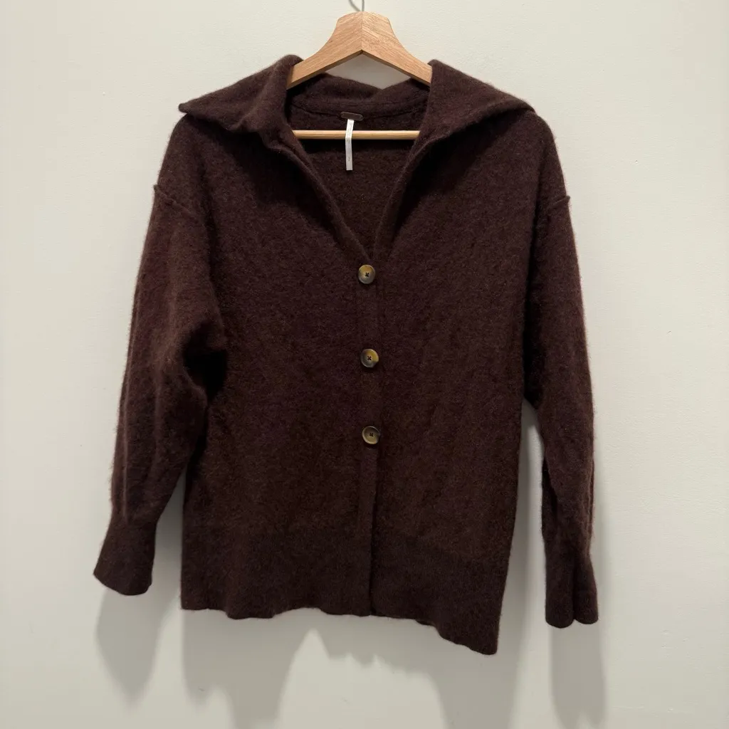 Free People Swim Too Deep Cashmere Cardi size S - Image 3