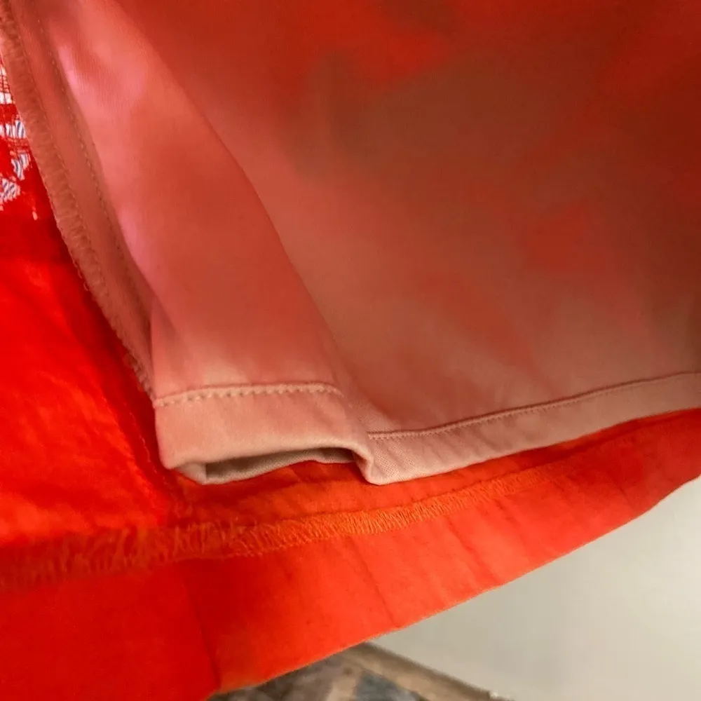 SL‎ Fashions size 12. Orange sheath dress with nude liner - Image 7