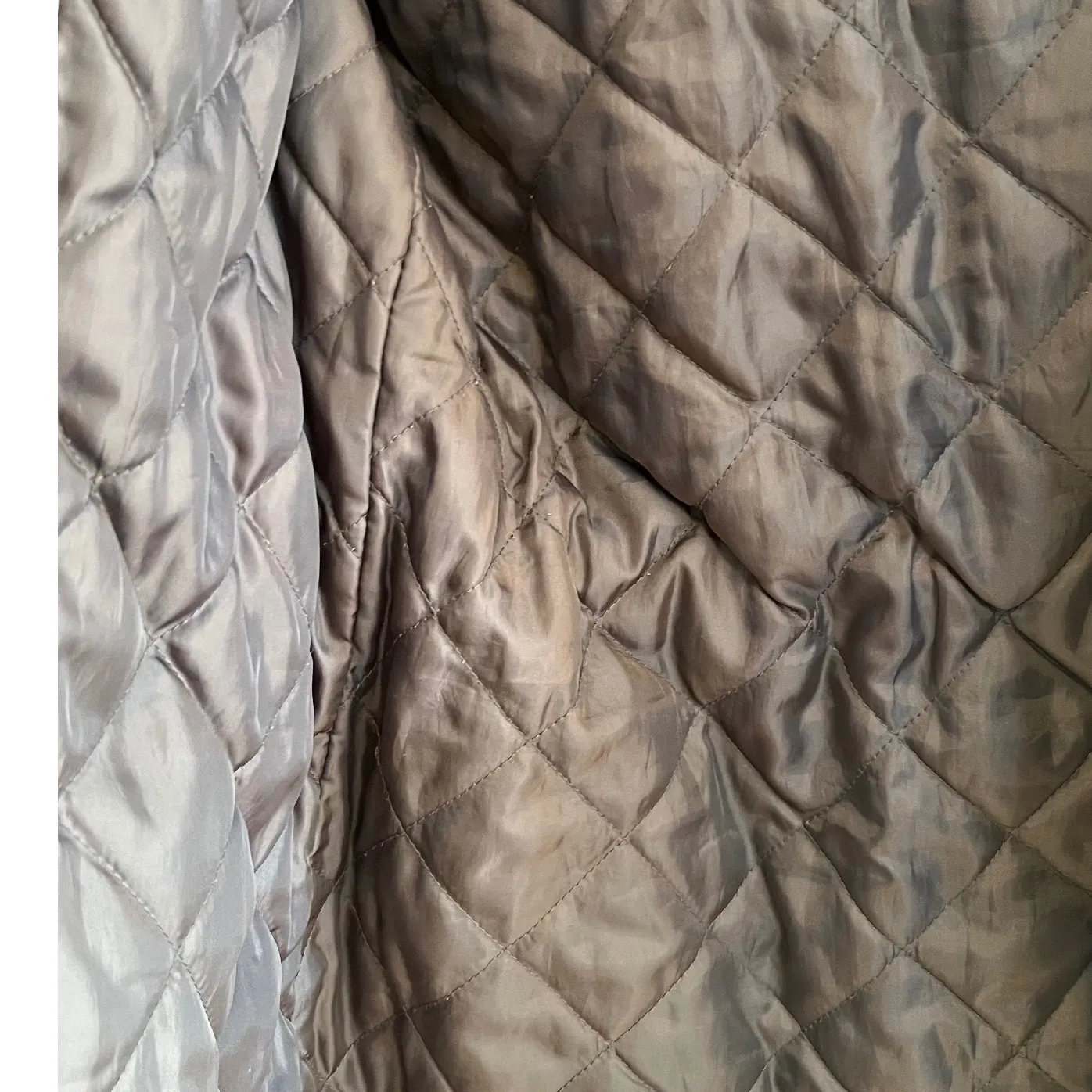 Sebby Grey Sherpa Lined Hooded Utility Jacket Womens Medium Drawstring Waist - Image 6