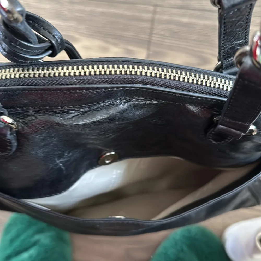 black leather studded silver  BADGLEY MISCHKA American Glamour  shoulder bag - Image 13