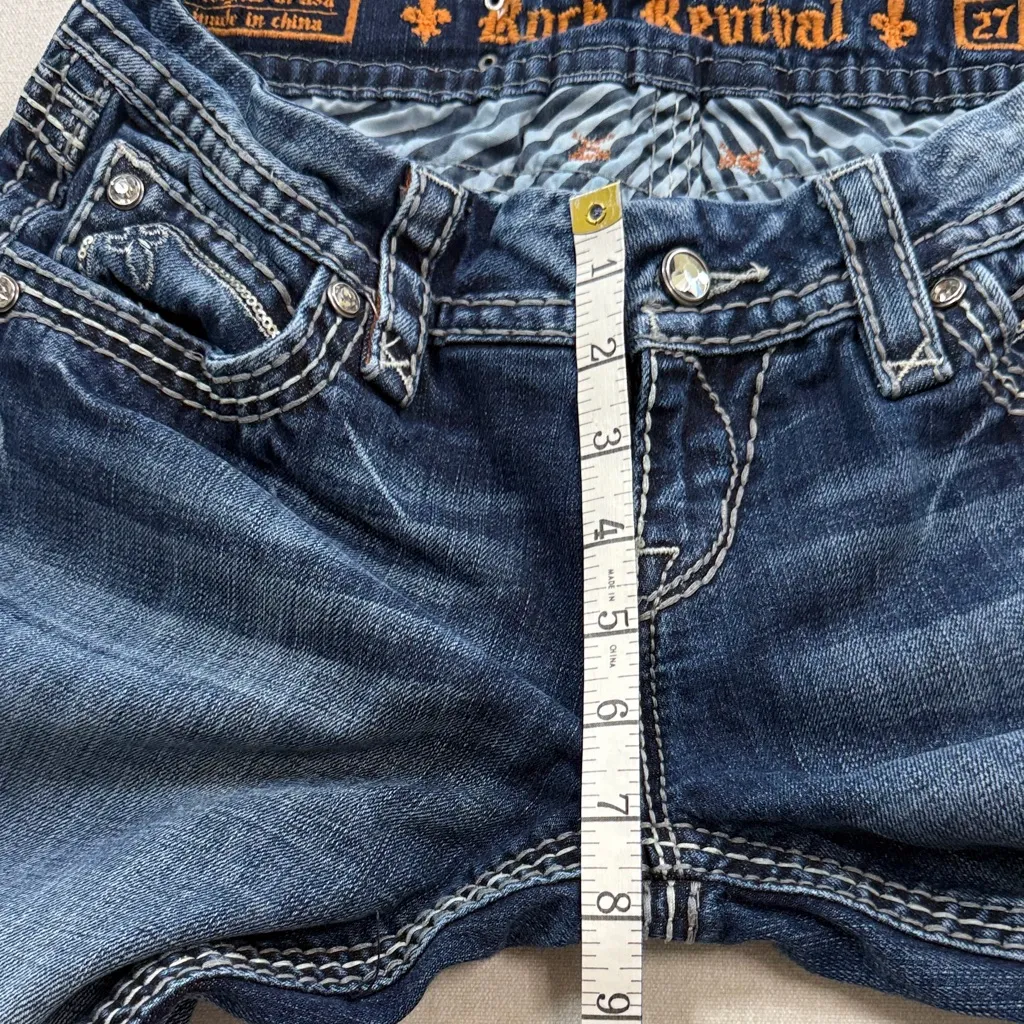 Rock Revival Blue Straight Leg Jeans - Image 4