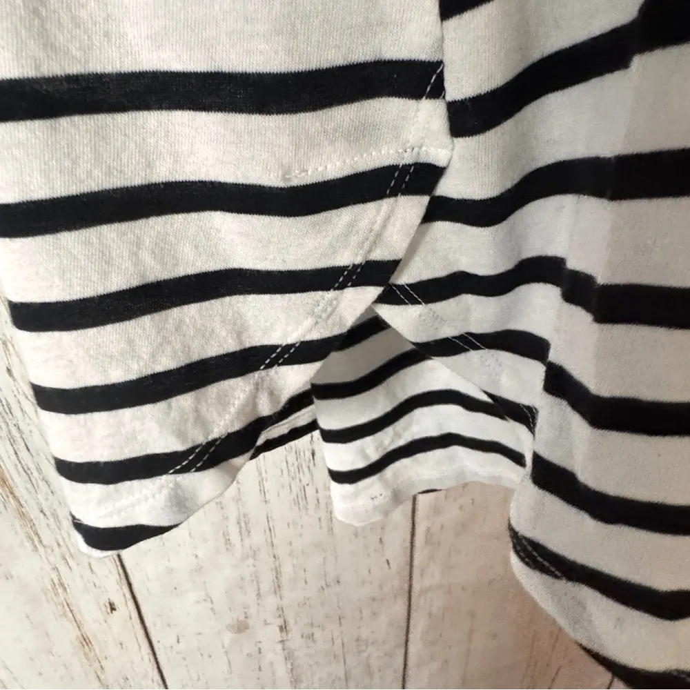 A.n.a Women's Black and White Striped  Racerback Tank Top Sz S NWT - Image 7