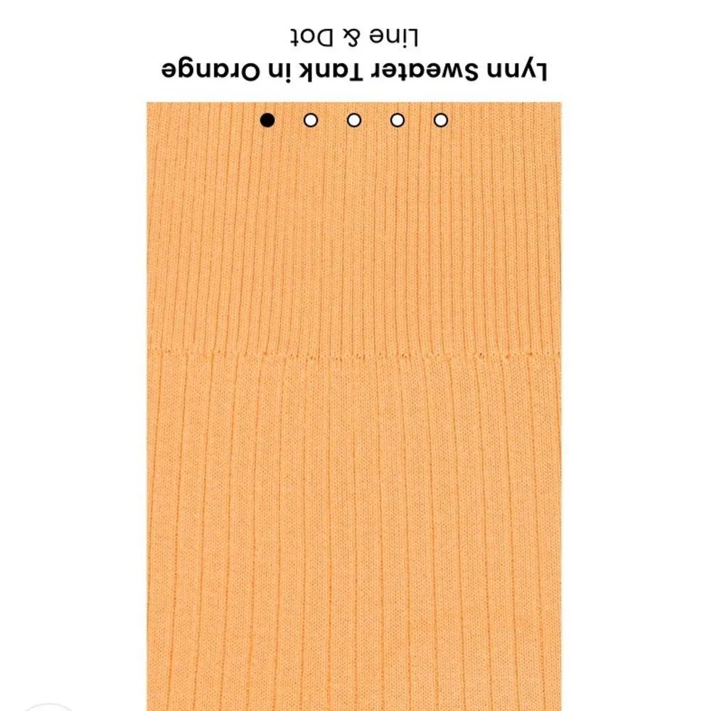 LINE & Dot Lynn Sweater Tank in Orange Size M NWT - Image 4