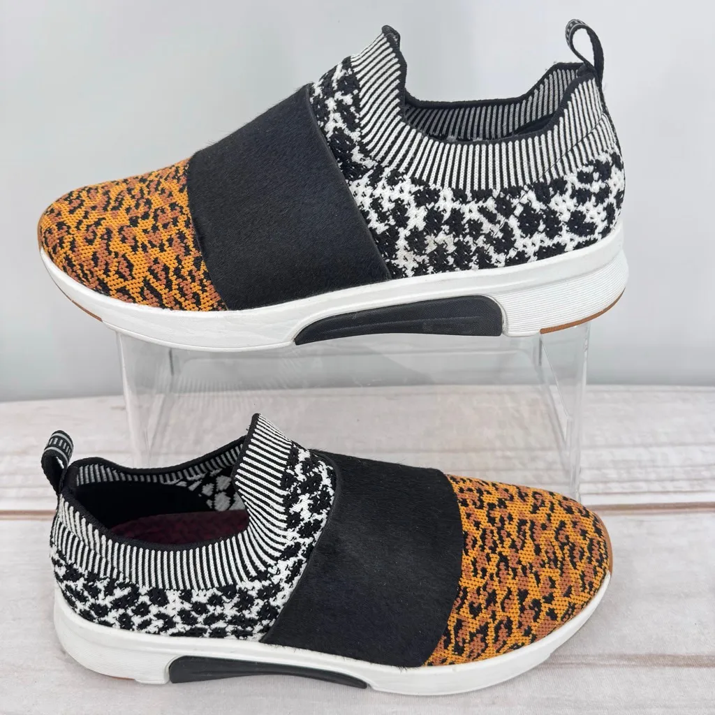Sketchers X Mark Nason Animal Print Slip On Modern Jogger Shoes Memory Foam Sz 8 Black - Image 3
