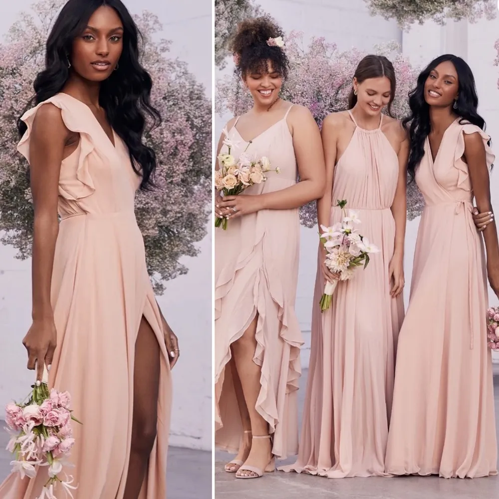 NWT lulus Blush Wrap Maxi Dress. Pink - Image 8