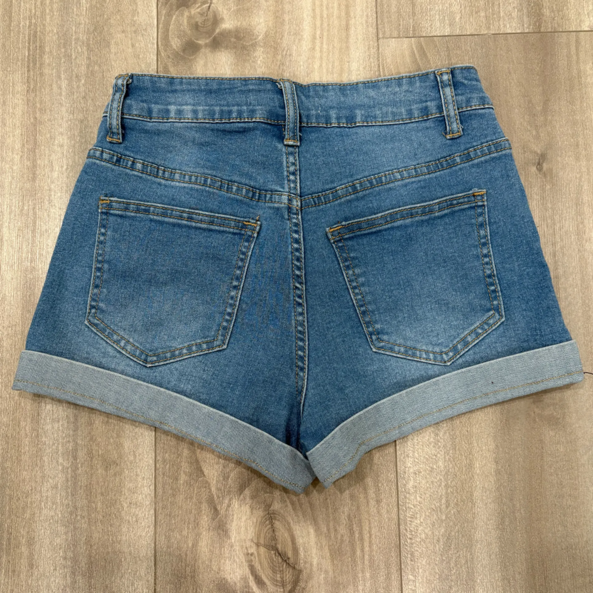 Blue Denim Women Shorts Size 1 - Image 2