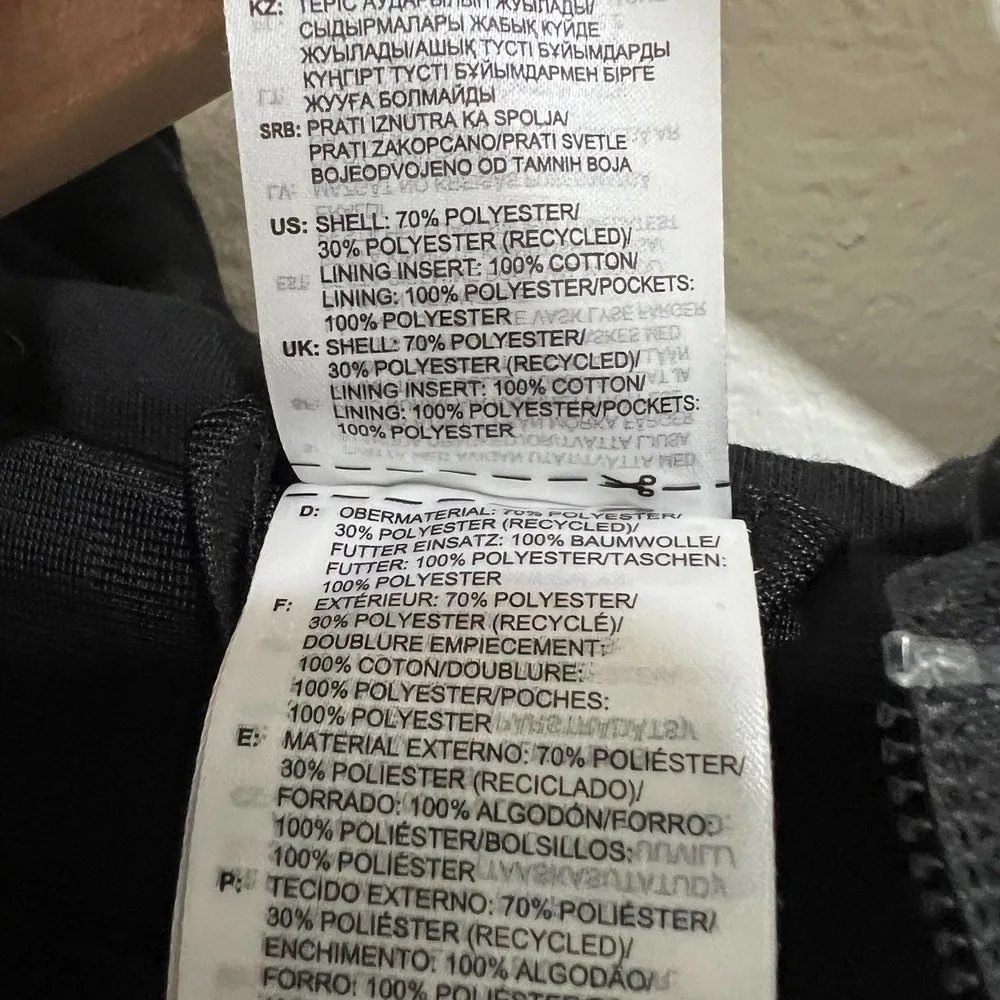 Adidas Black Sherpa Fleece Teddy Hooded Sweatshirt Size Small - Image 8