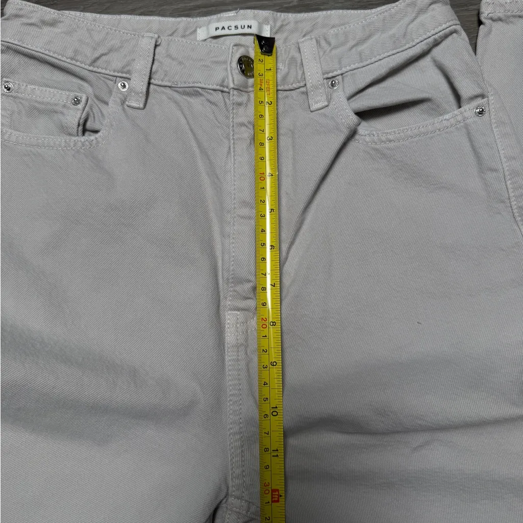 pacsun off white cream ripped 90s boyfriend jeans - Image 5