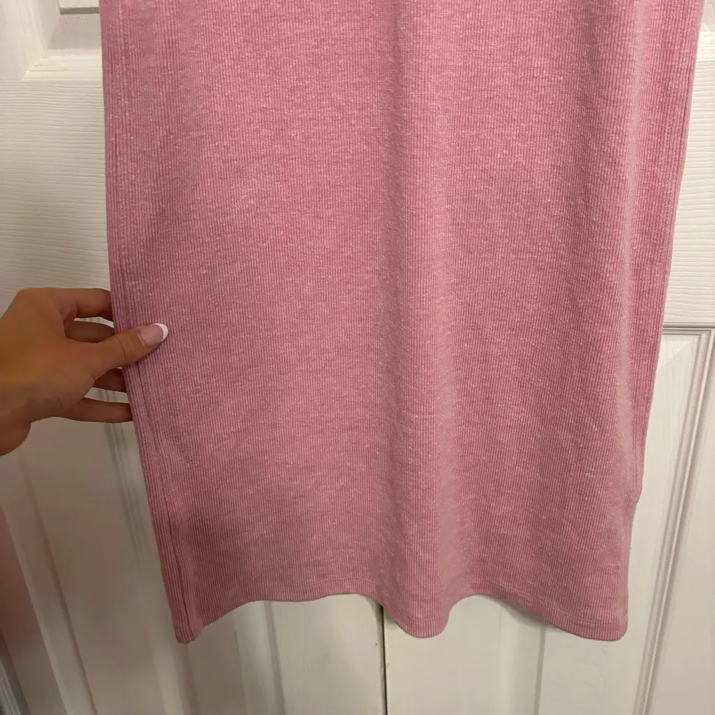 ALLBIRDS The Ribbed Tank Maxi Dress Heathered Pink - Image 6