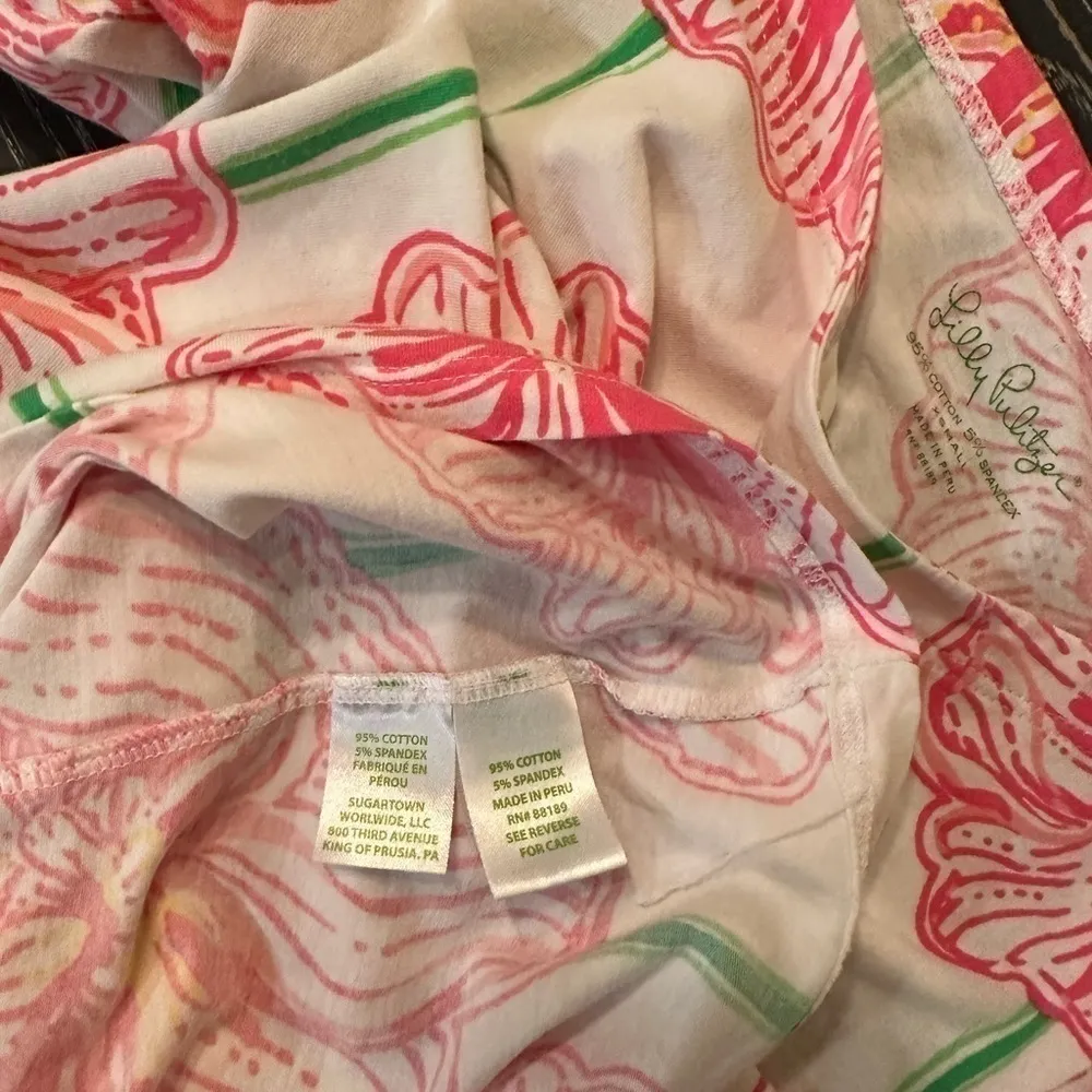 LILY Pulitzer long sleeve top cotton spandex blend x-small - Image 10