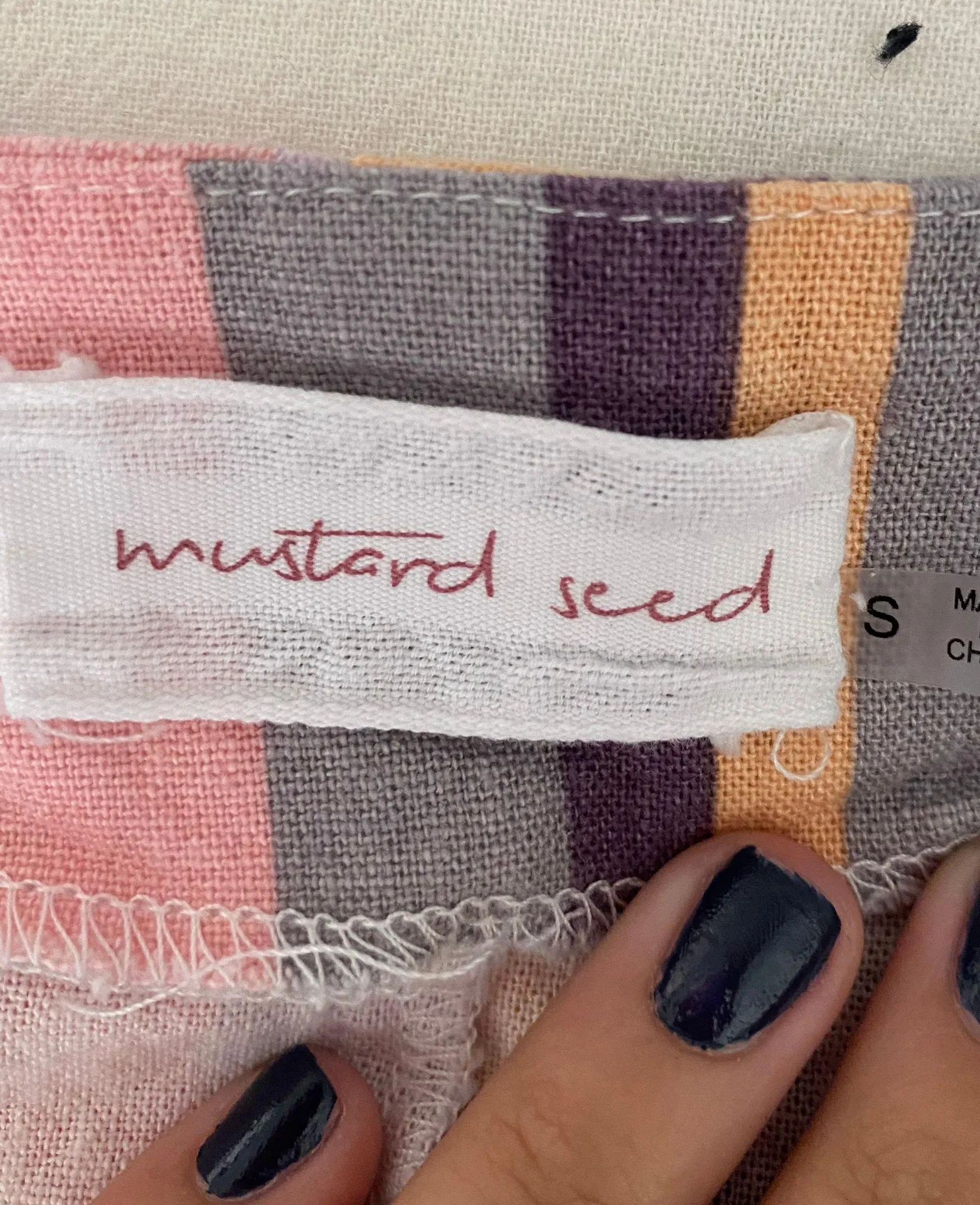 Mustard Seed Striped Wrap Skirt  - Image 7