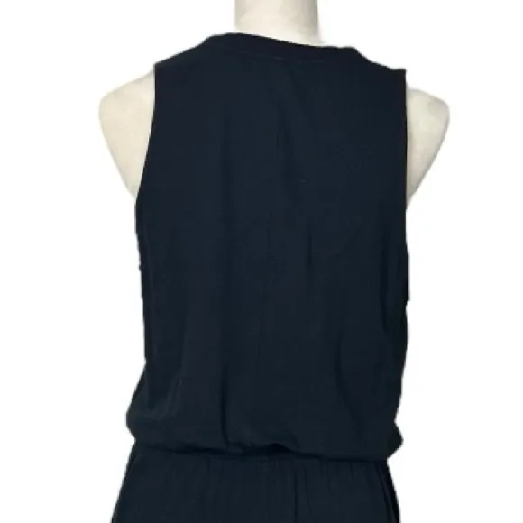 Splendid Eco New Black Maxi Dress Elastic Waist Sleeveless Women’s Size Medium - Image 8