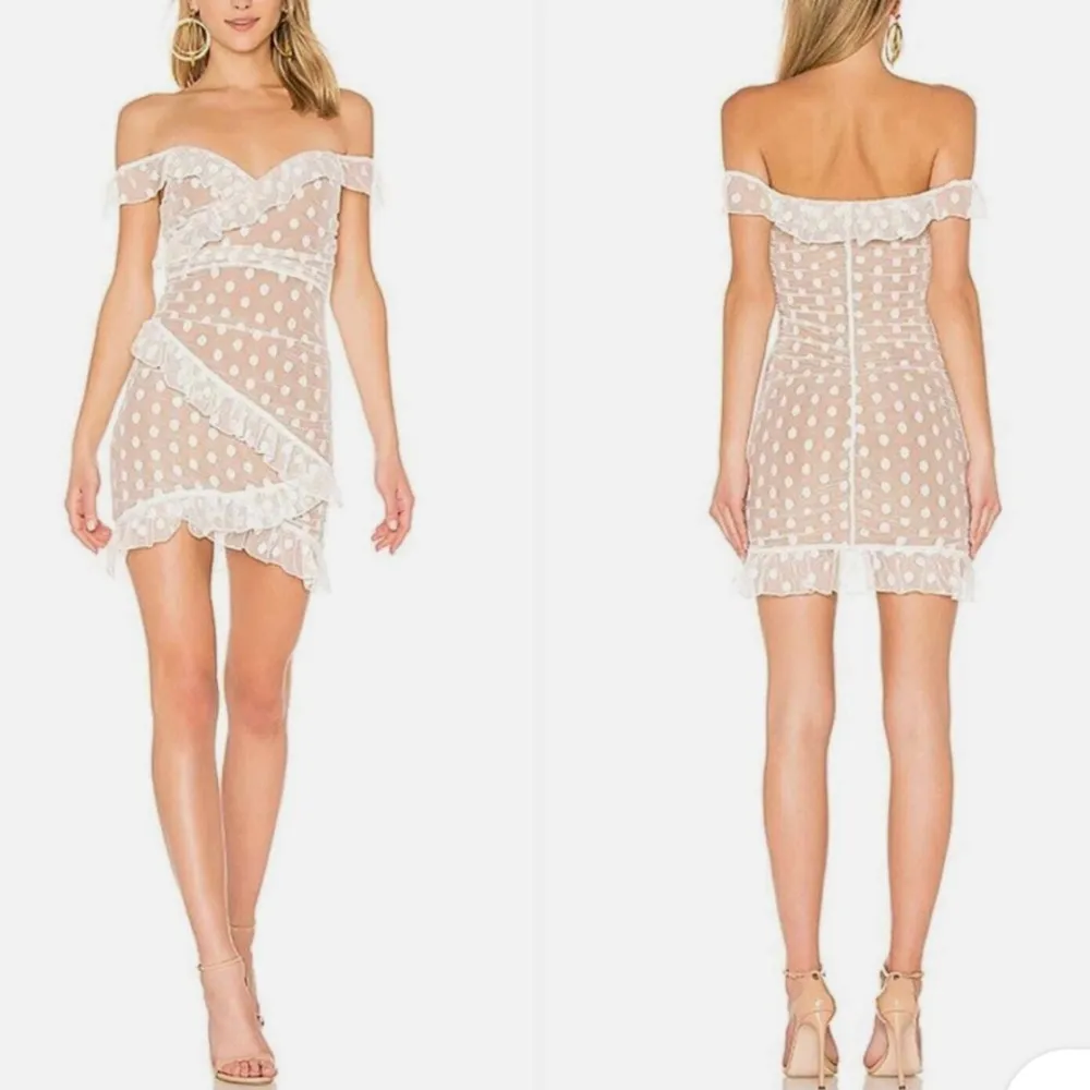 REVOLVE MAJORALLE Bandit Rushed Polka Dot
Ruffed Dress Size Medium - Image 2