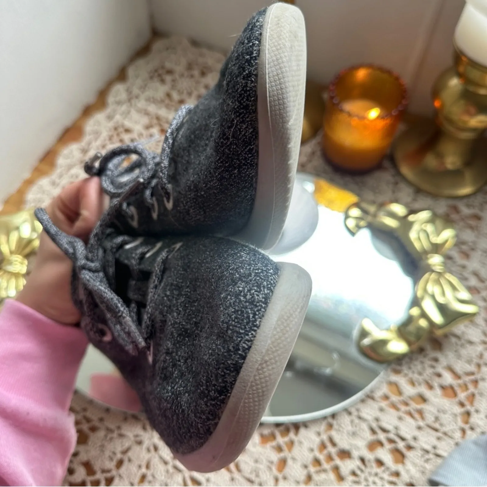 Allbirds Sz 9 Charcoal Merino Wool Footwear Sneakers Grey Womens - Image 5