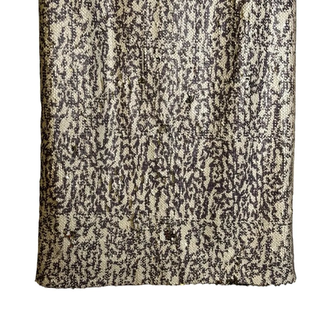 Dorothee Schumacher Elegant Purple/Brown Cream Sequined Skirt Glamour Designer 2 Purple - Image 3