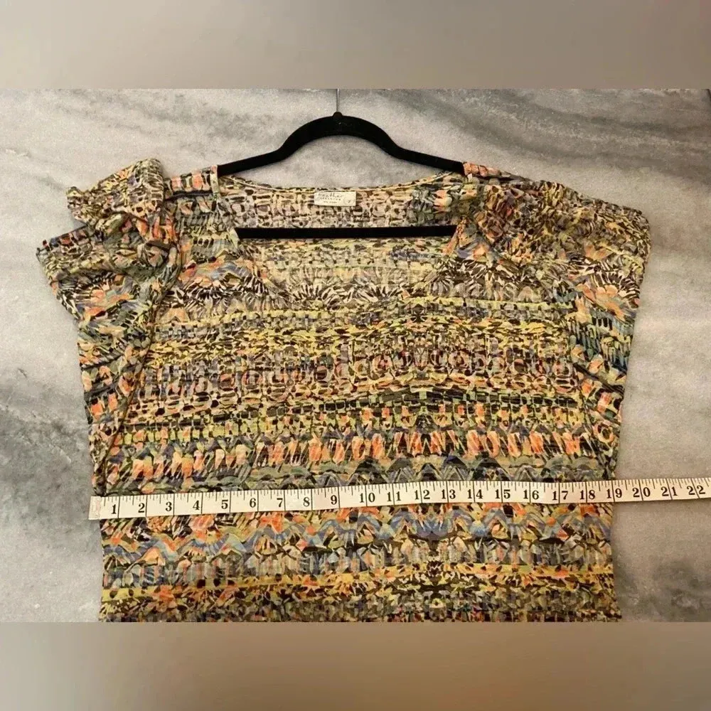 Feather Clothing Soft Brushed Cotton Dolman Sleeve Scoop Neck Top Size M Blue Size M - Image 6