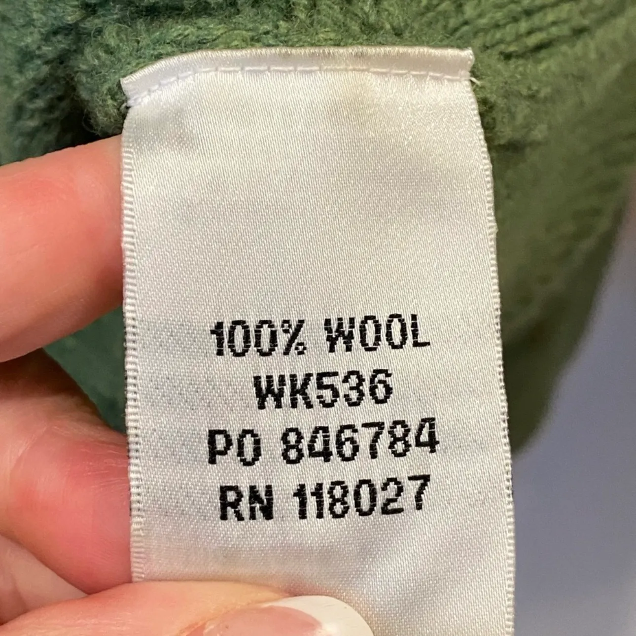 Vintage 90s Boden Wool Green Cardigan Blazer Jacket Sweater M 10 Brass Buttons - Image 7