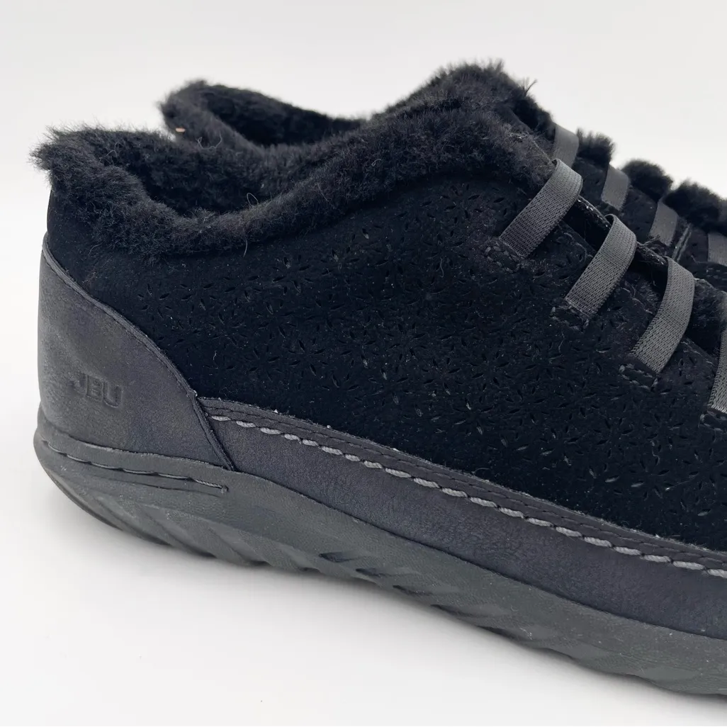 JBU by Jambu Women's Brie Sneaker Size 9 Black Faux Fur Lined Comfort Slip On - Image 2