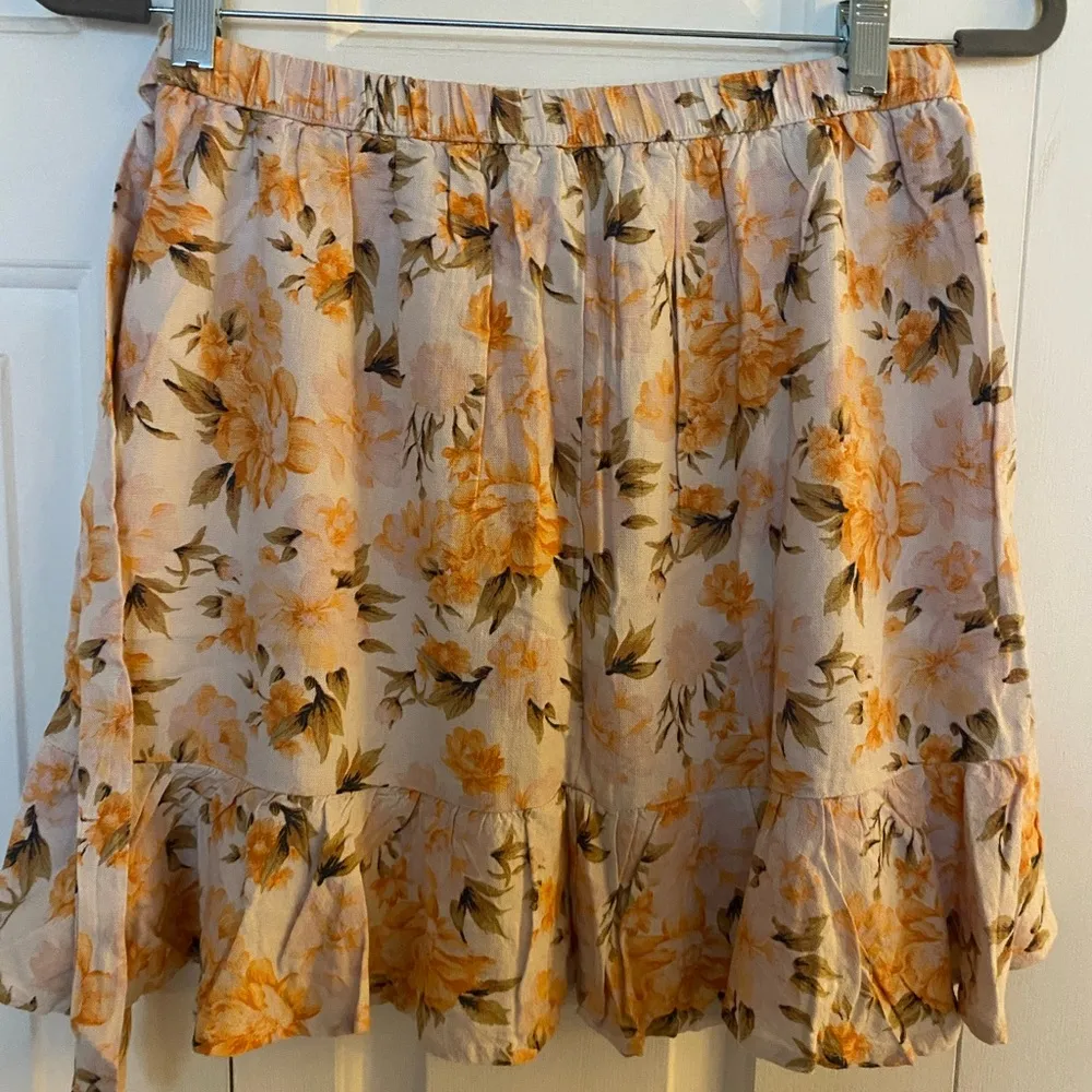 NWT American Eagle Outfitters AE Peachy Pink Floral Wrap Skirt - Image 3