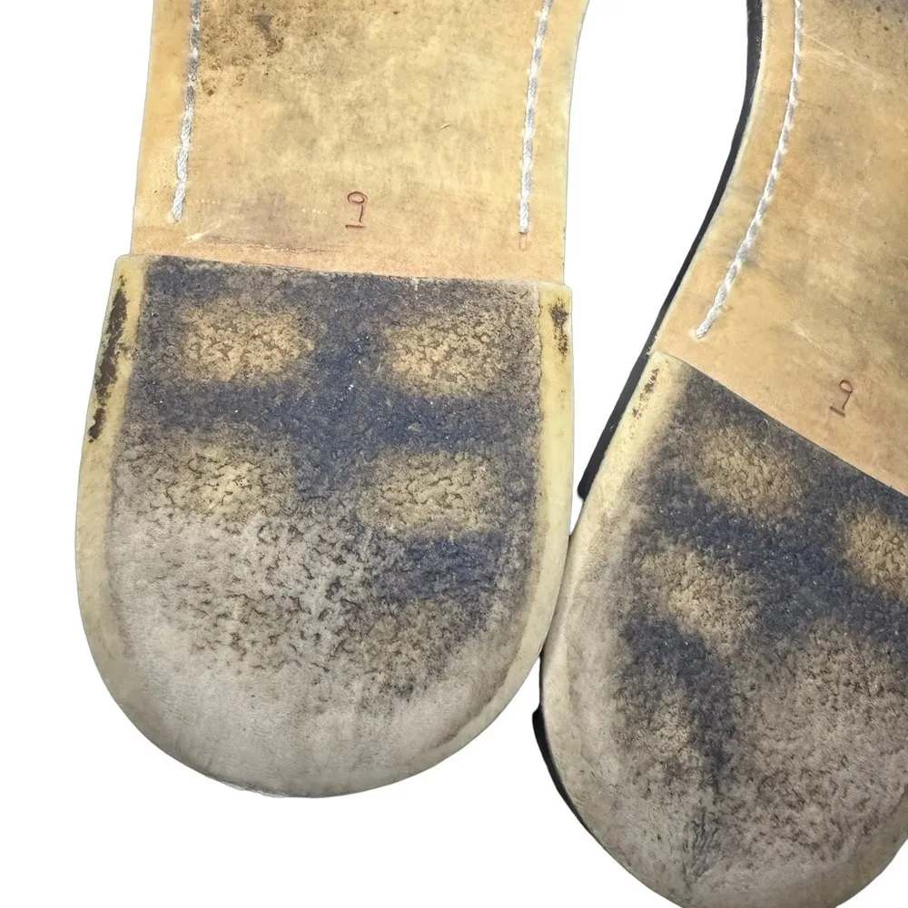 Sam Edelman Gala Slide Mule Black Suede Open Toe Two Strap Flat Slip On Sandals - Image 6