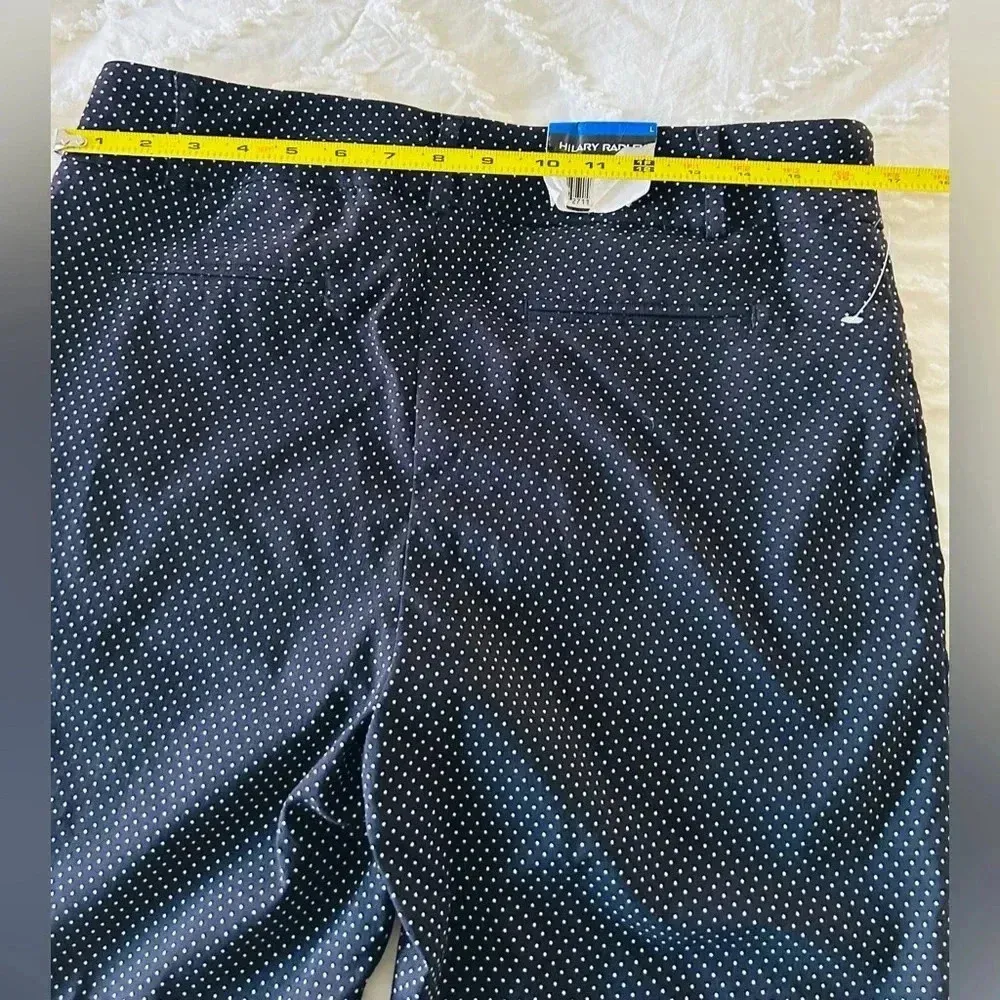 Hilary Radley pokadot Bermuda shorts women size Large - Image 5