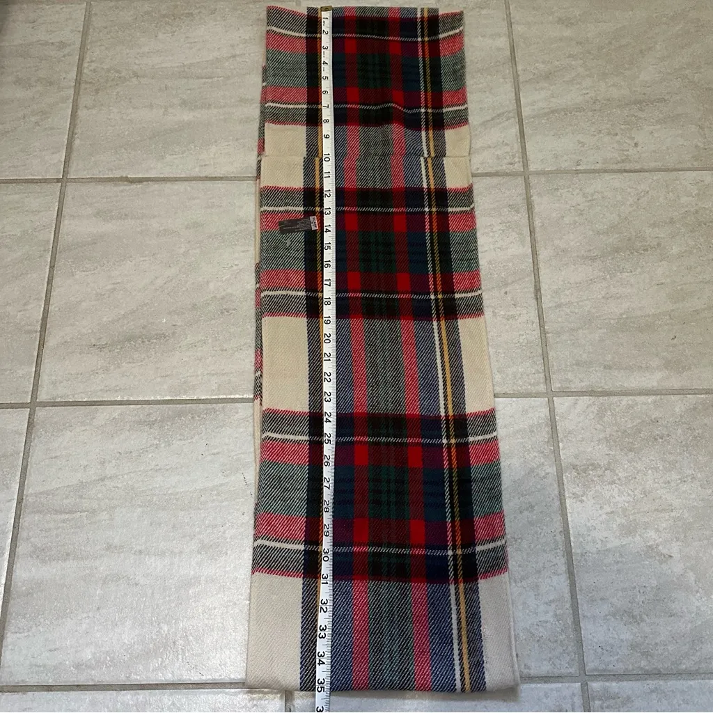 Women's Plaid Infinity Loop Scarf in Red and Beige Soft Cozy Fall Winter Outdoor - Image 7