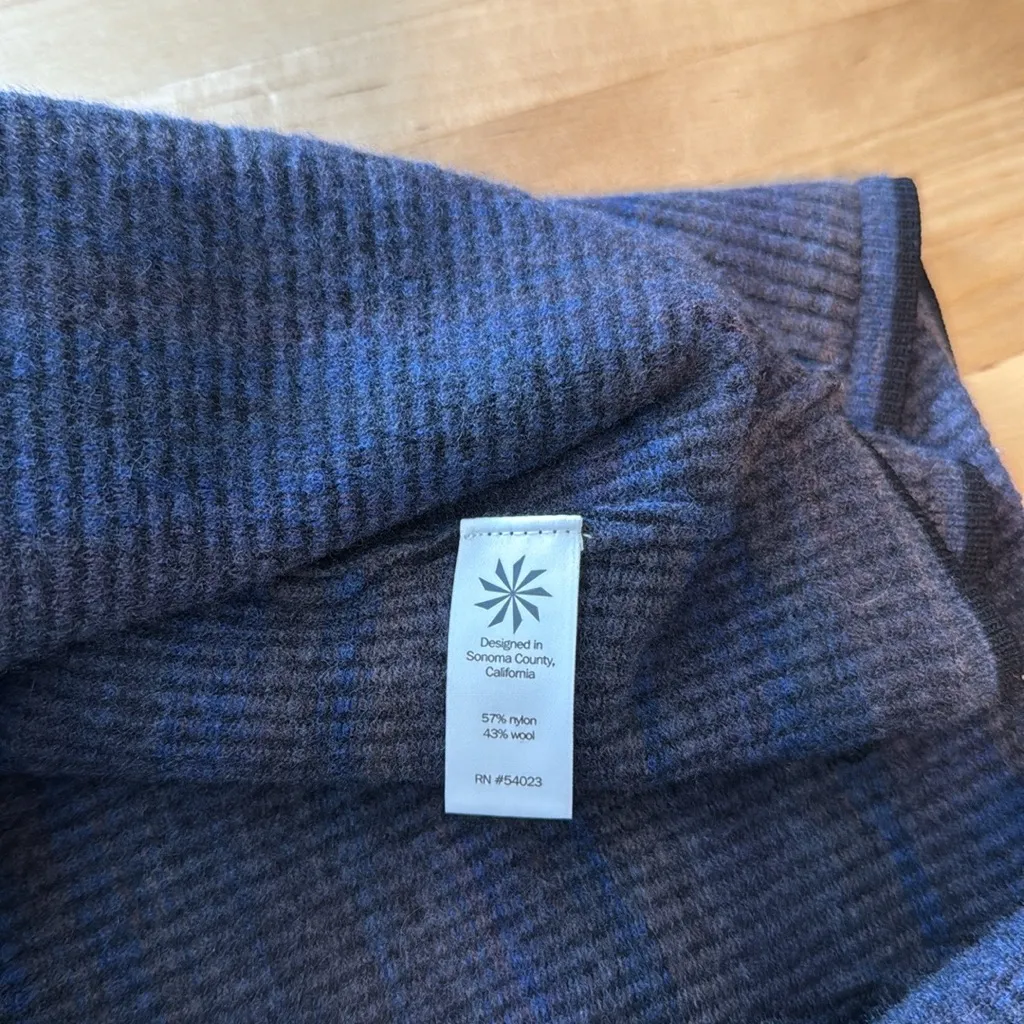 Athleta Space Dye Wool Blend Fit & Flare Rib Knit Dress, XS - Image 7