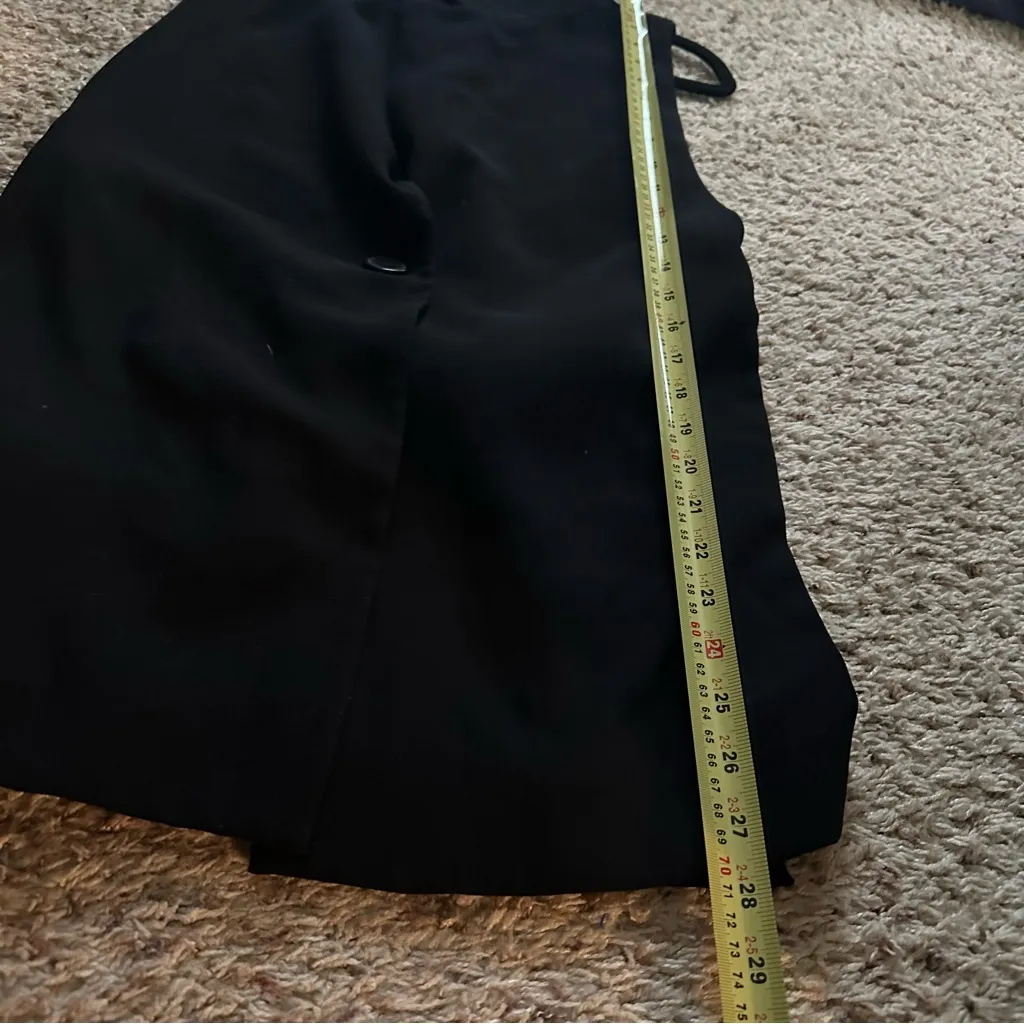 ZARA Bloggers Fave Waistcoat Vest Black Small Oversized Stylish - Image 5