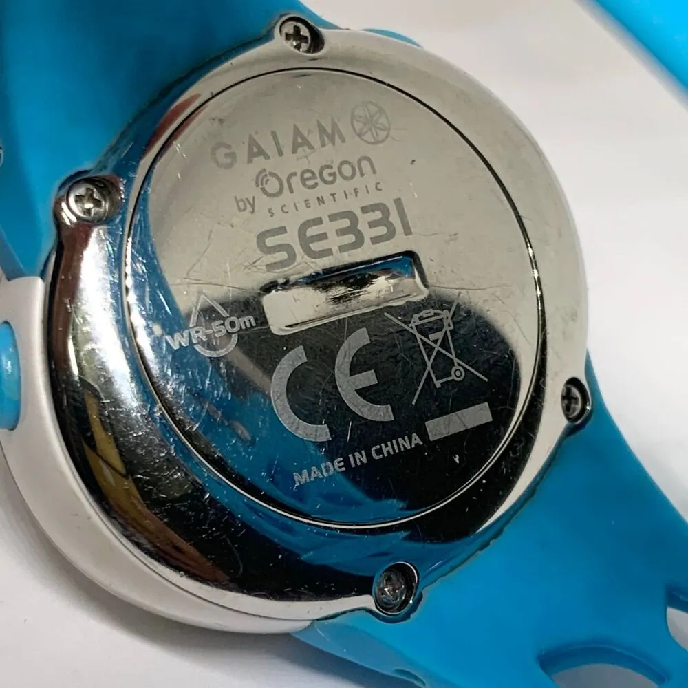 Oregon Scientific GAIAM Zone Trainer Heart Rate Monitor Watch SE331 40mm works - Image 8