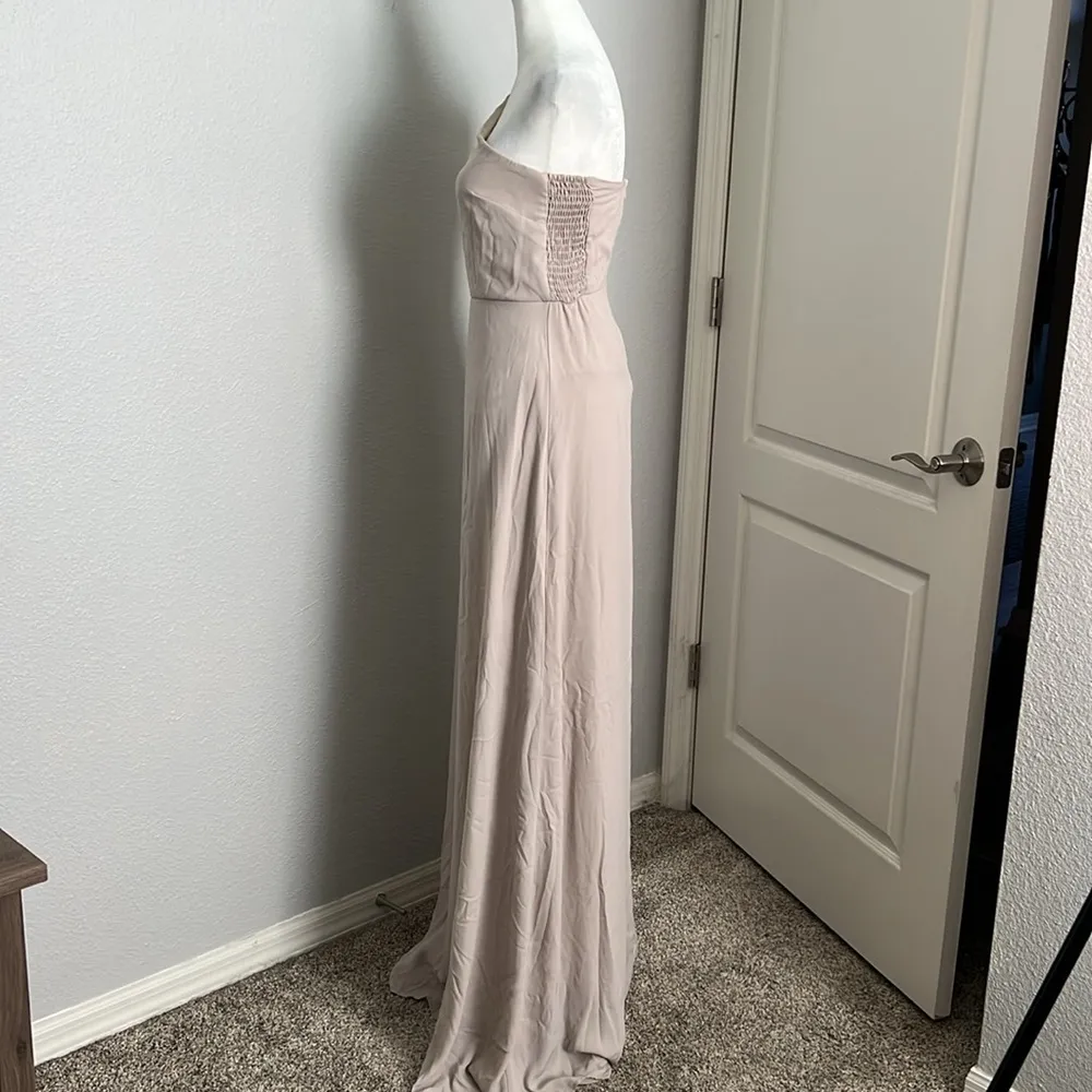 Show Me Your Mumu Beige One Shoulder Dress Size Small - Image 4