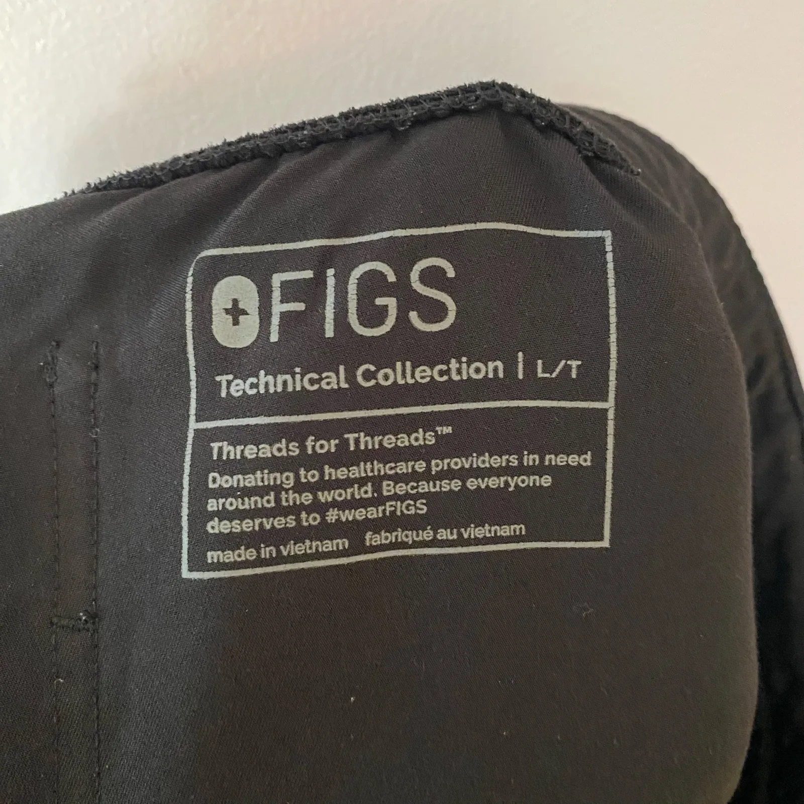 FIGS Black Zamora Jogger Scrub Pants Uniform Nurse Dr Women's size Large Tall - Image 2