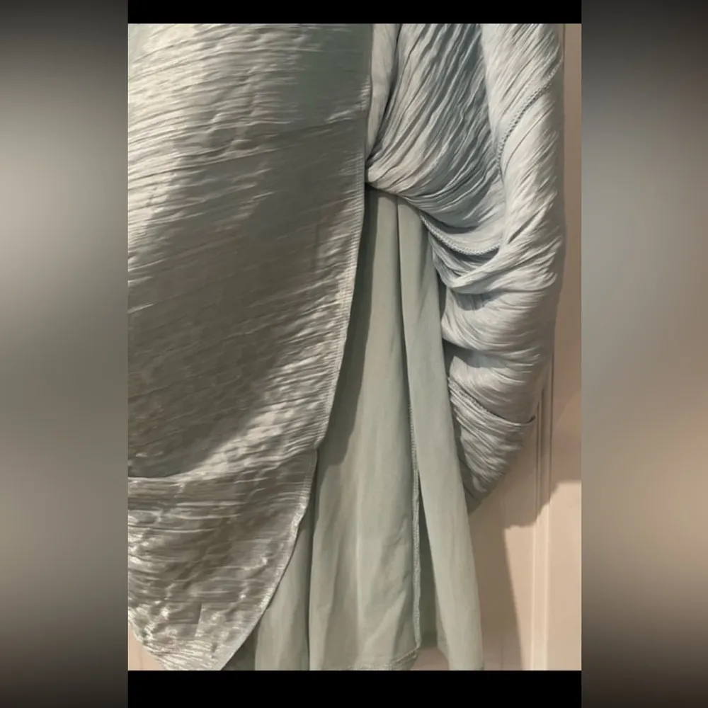 Free People Lined Cyan Pleated Maxi Skirt. Size 6 - Image 6