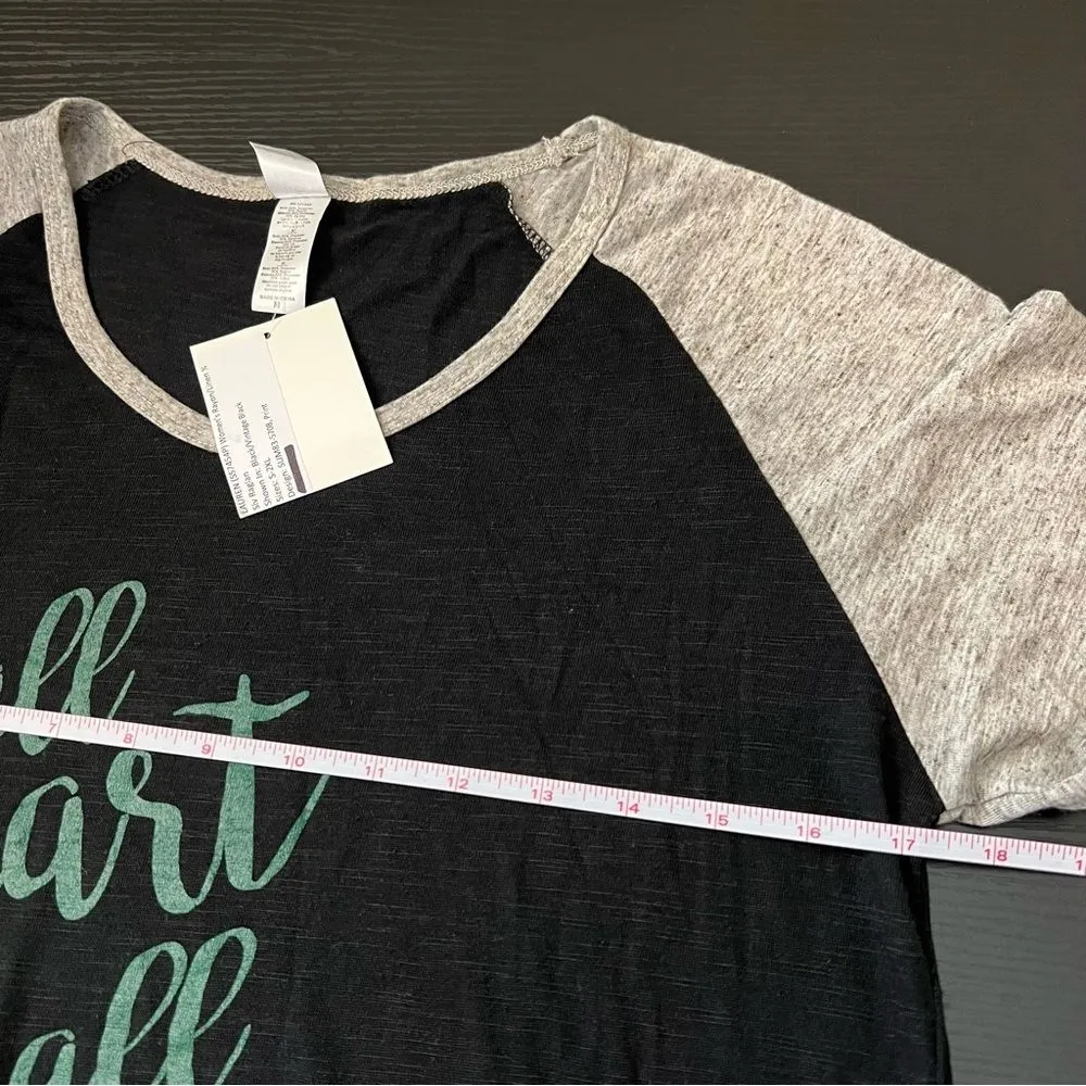 Summit Women’s Black Gray Michigan All Heart All Spartan Top Medium NWT - Image 7