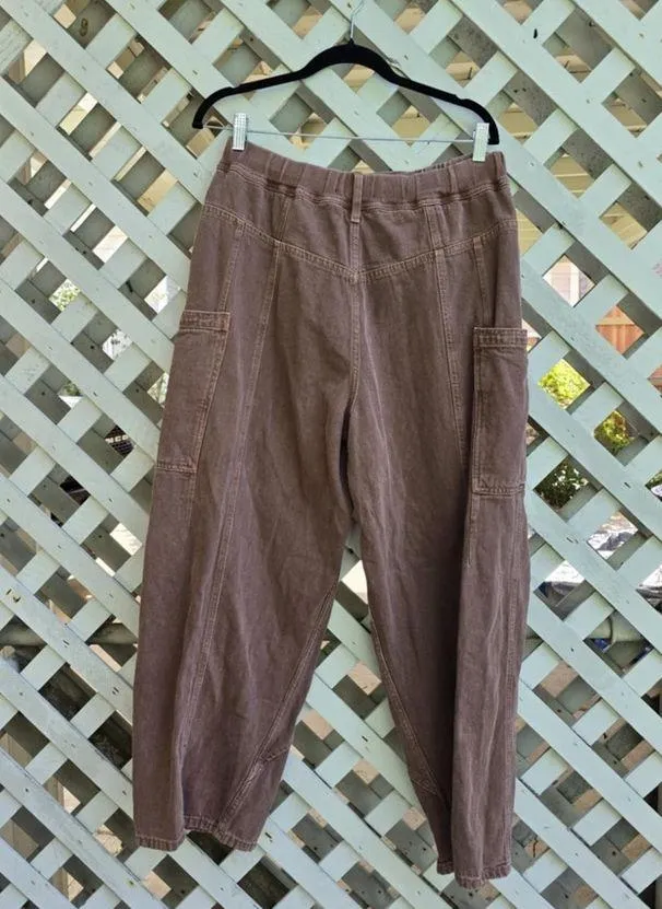 Free people New School Relaxed Jeans Brown Size M - Image 5