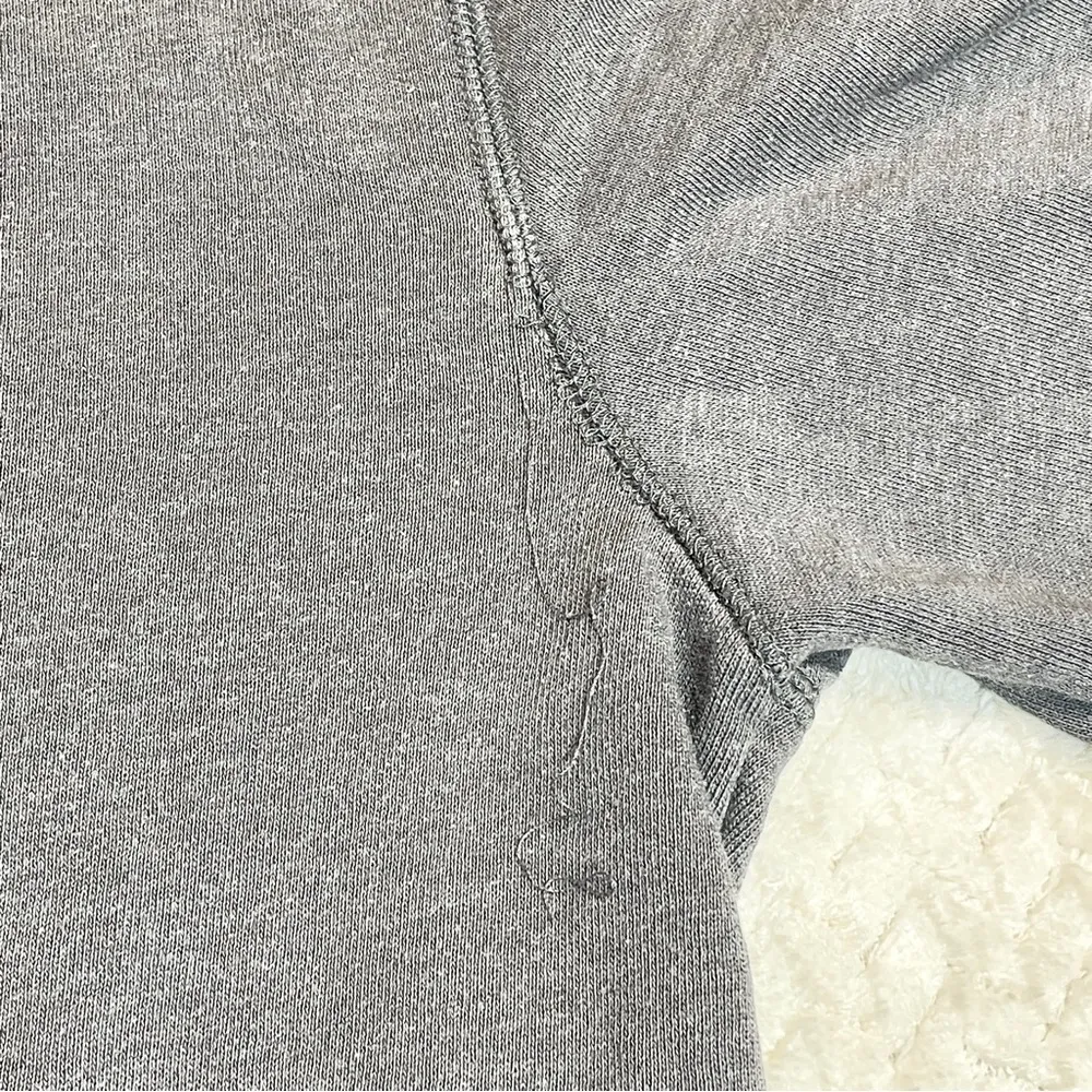 Gap Logo Gray Y2K Zip Up Hoodie Unisex Size Medium - Image 5