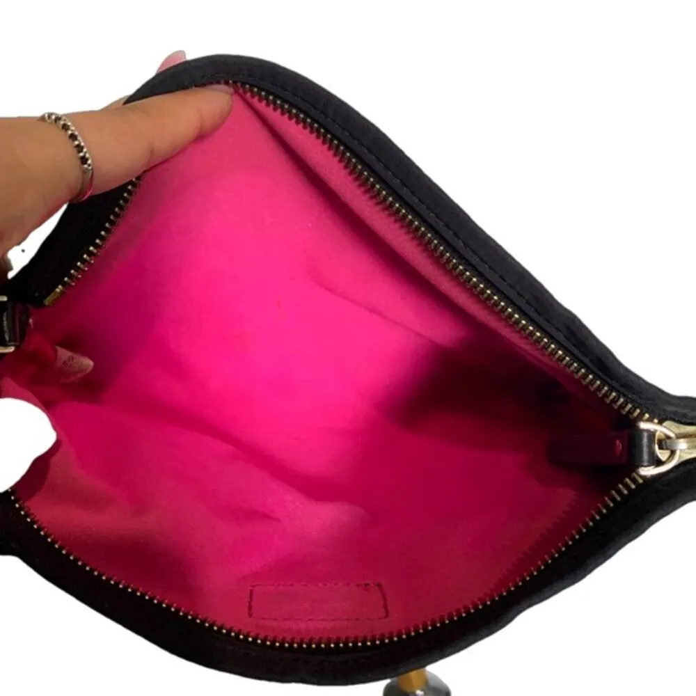 Kate Spade New York Bow Black Make up Cosmetic Case Pouch - Image 4