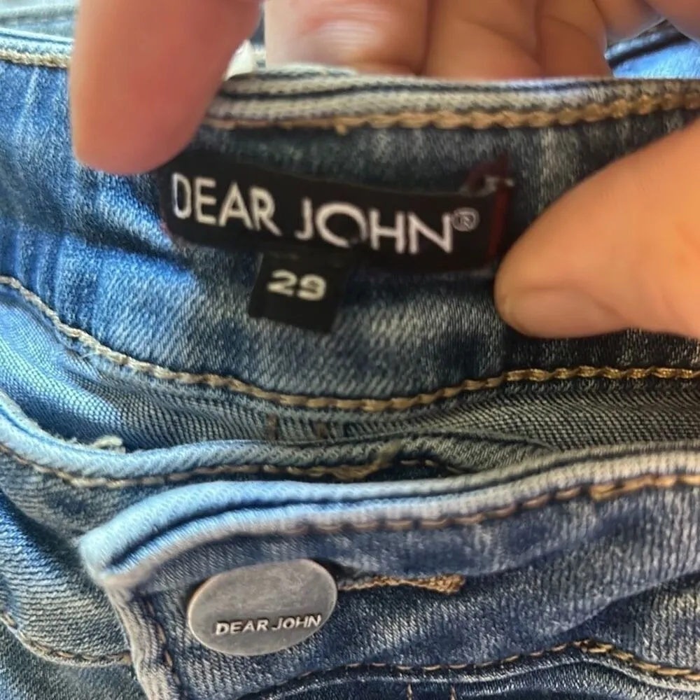 Dear John Denim Shorts Size‎ 29 Blue Wash Jean Shorts Casual - Image 2
