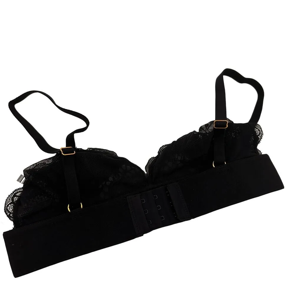 Lively Black Lace Bralette Bra New with tags Size Small - Image 5