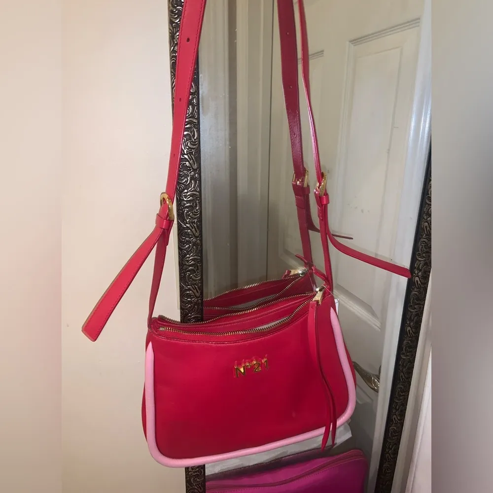 Lolita Hobo Bag No. 21 Handbags designer rare logo leather $800 revolve summer Red - Image 10