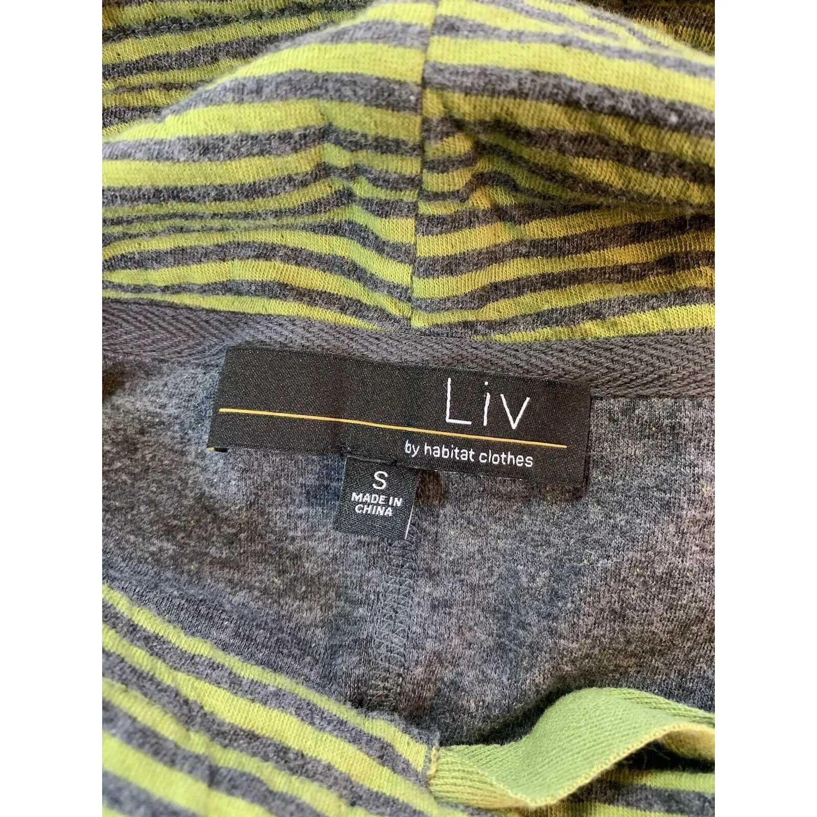 Habitat‎ Clothes to Live In Lagenlook Tunic Sweatshirt Small Green Cowl Neck - Image 4