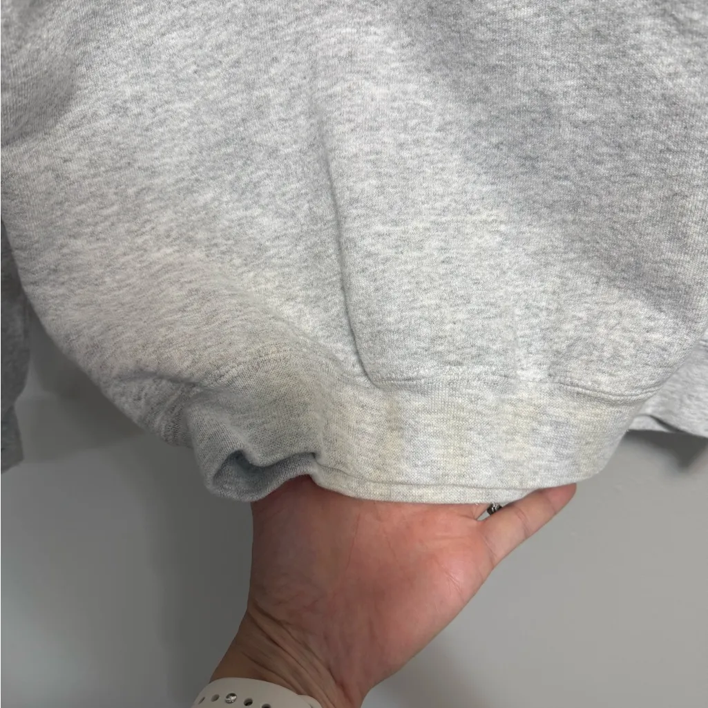 Vintage Johnston Dragons Cheerleader Heather Gray Crewneck Sweatshirt Medium - Image 2