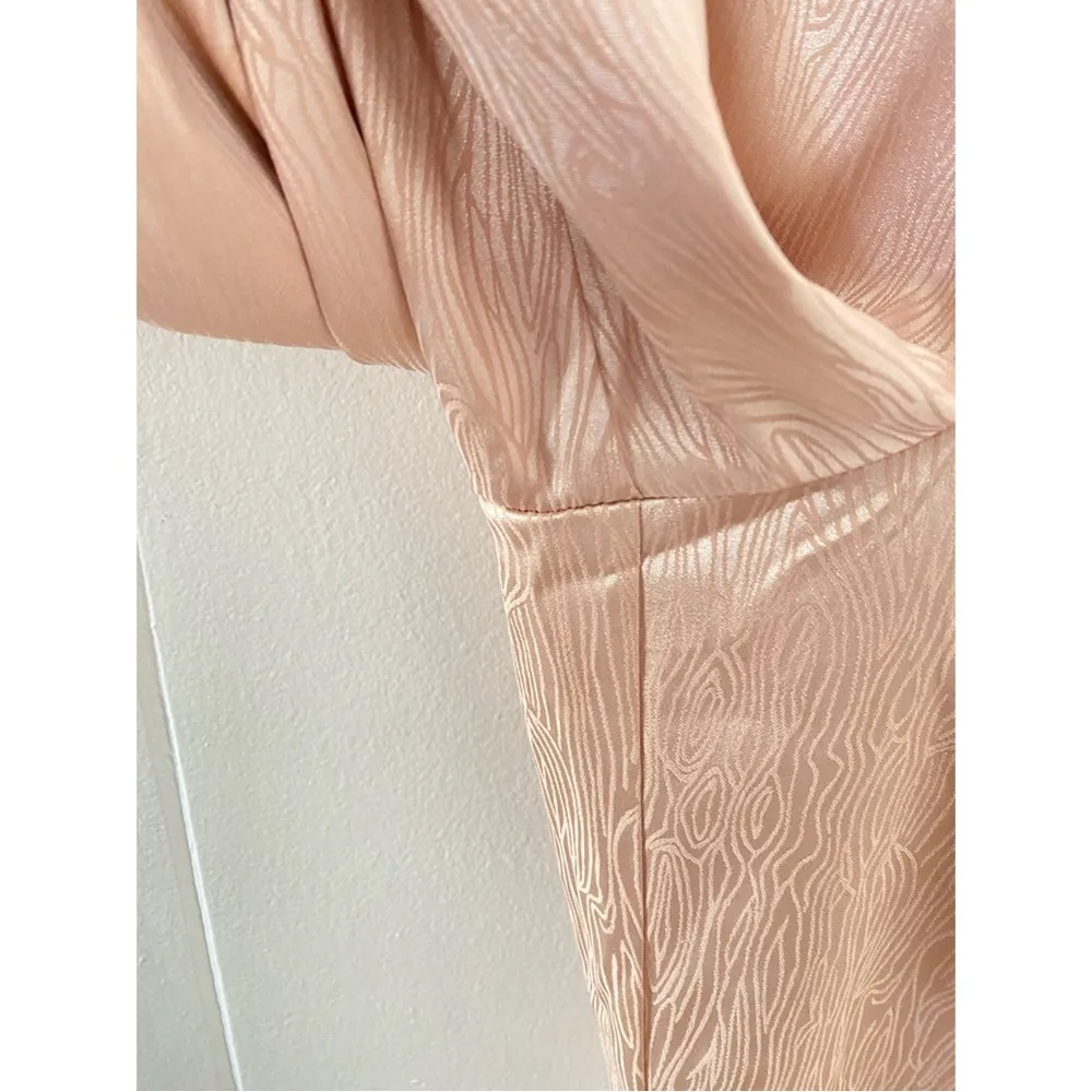 Free People Du Paradis Cross-Neck Satin Jumpsuit in Pink Size X-Small NWT - Image 7