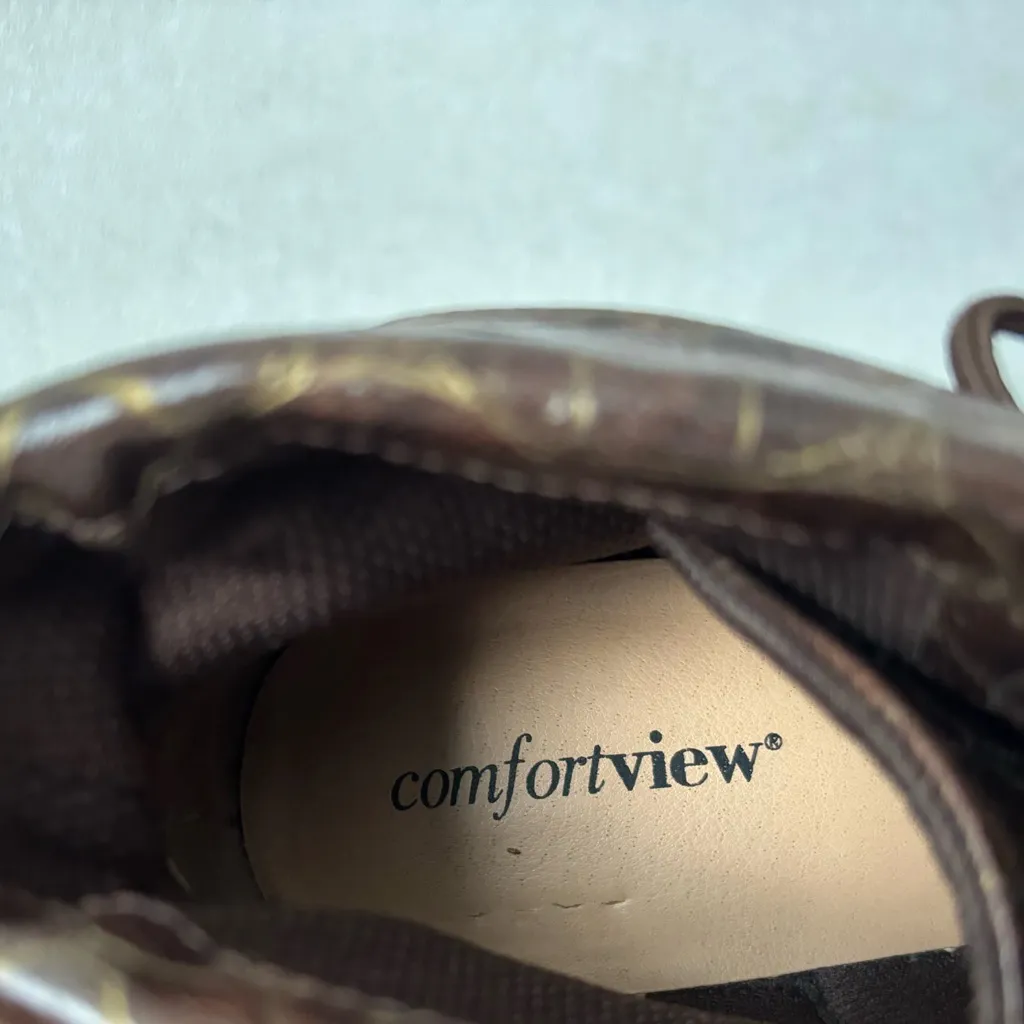 ComfortView | Crocodile skin pattern ankle booties 7m | EUC - Image 5