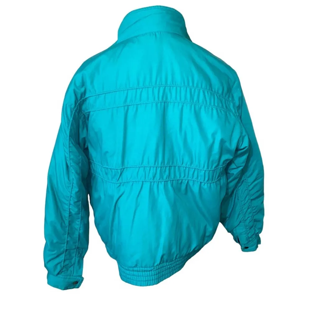 Vintage McGregor Fashion Outerwear Snow Puffer Ski Jacket green/blue large Green - Image 50