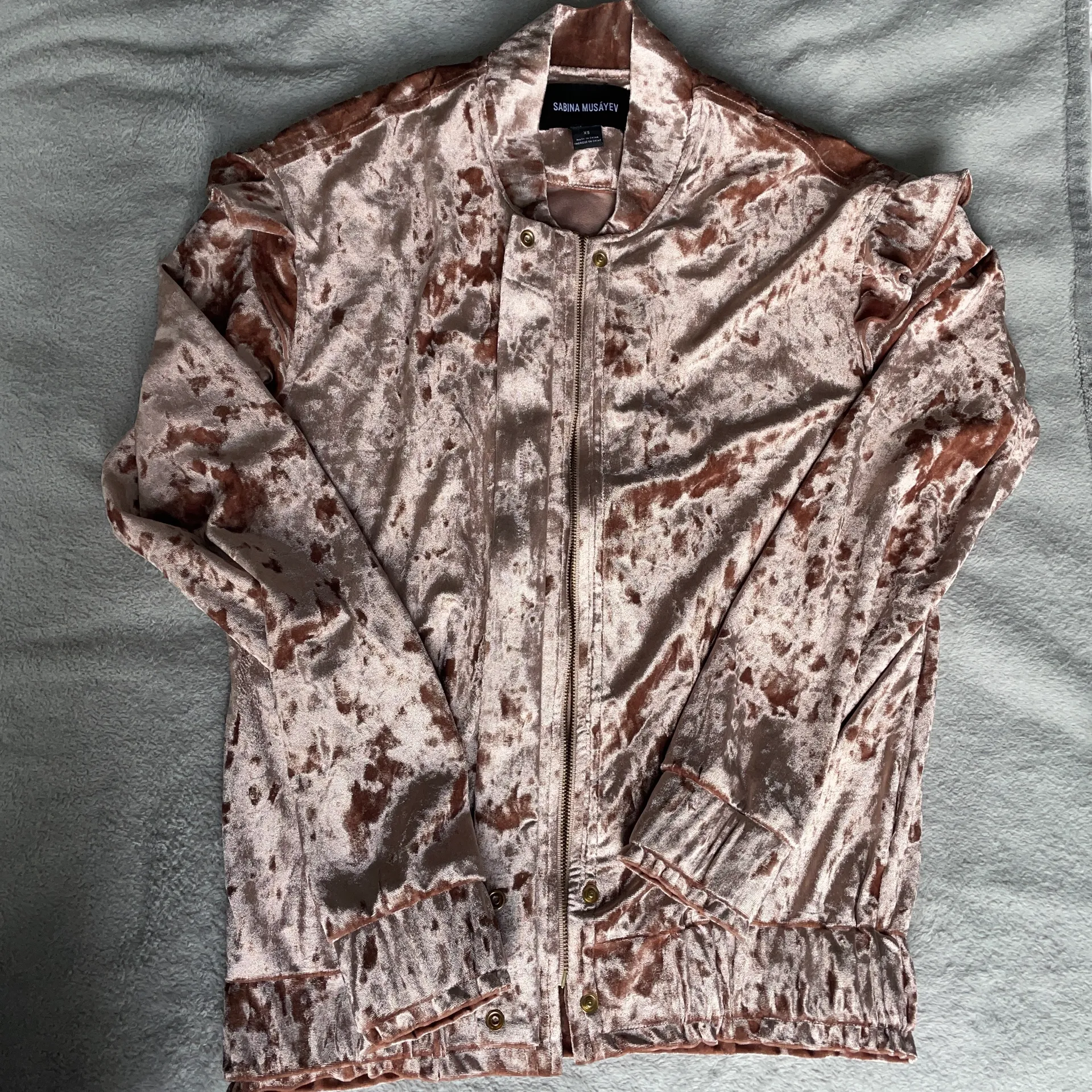 Sabina Musayev Velvet Bomber Jacket - Image 3