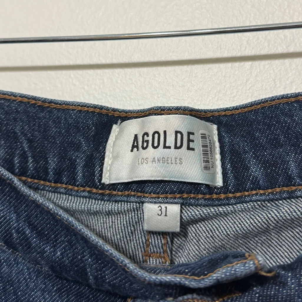 AGOLDE Ren Jeans Size 31 Dark Wash Wide Leg Denim - Image 3